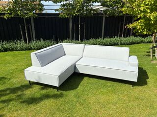 Tuinhoekbank, Toscane allweather, lighy grey, bouwjaar 2026